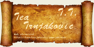 Tea Trnjaković vizit kartica